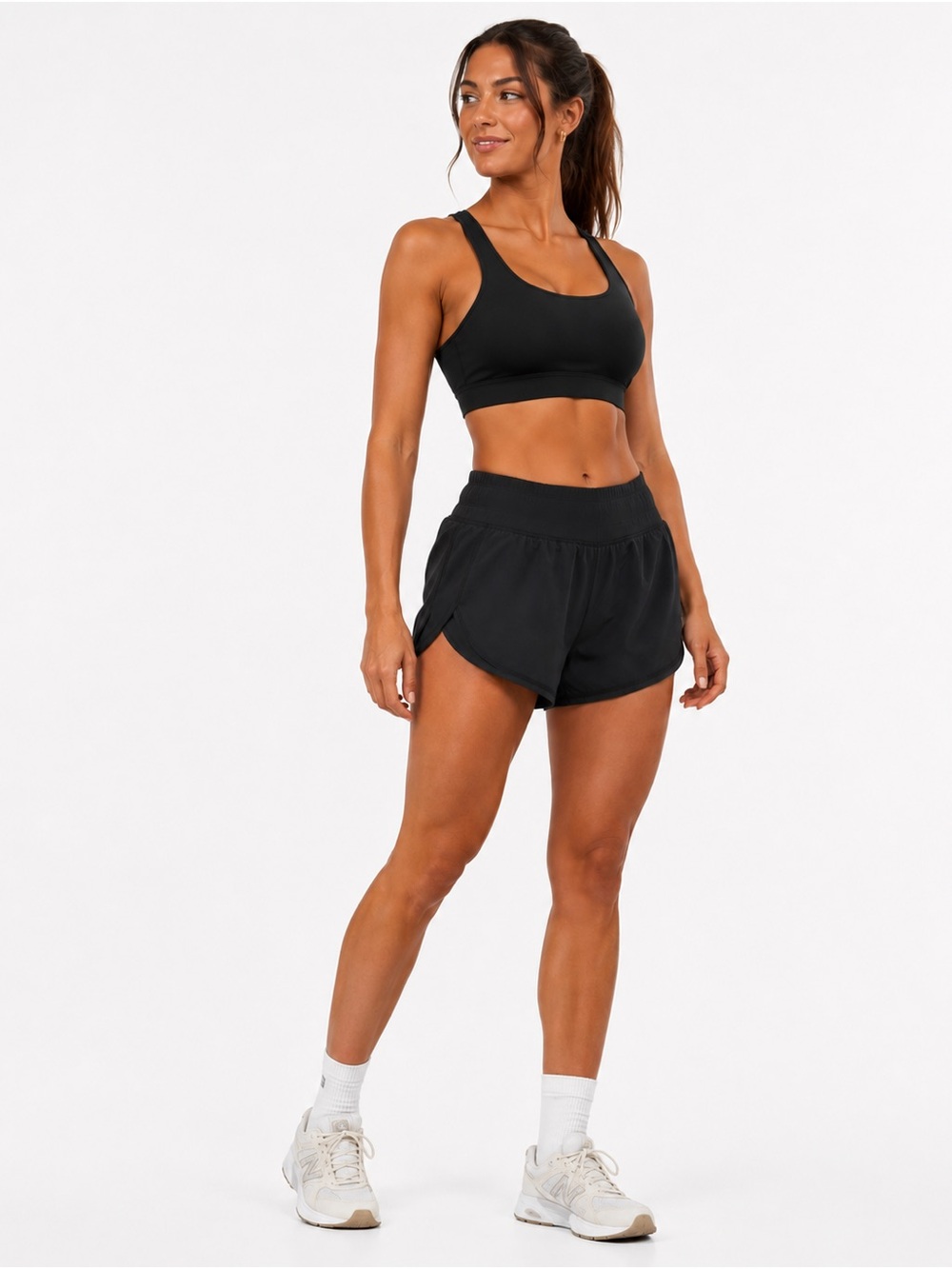 lululemon athletica Black Athletic Running Shorts